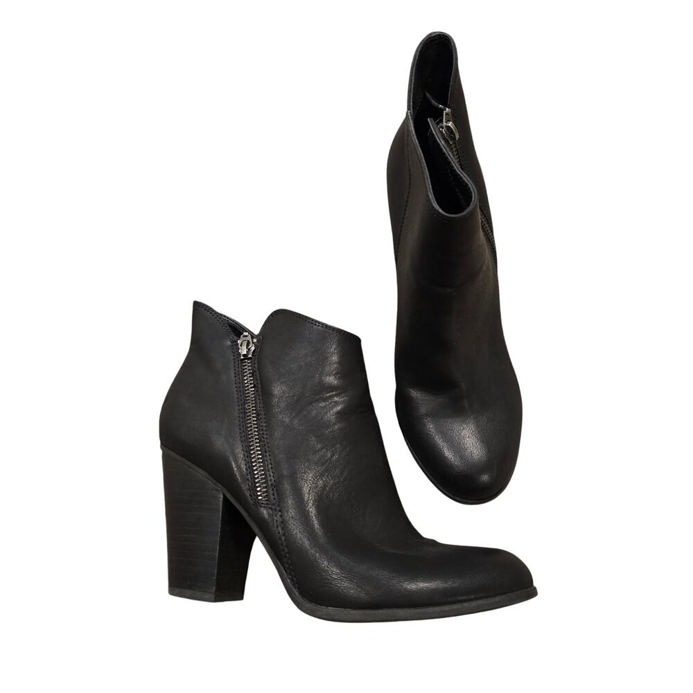 Women's "Ginnie" Michael by Michael Shannon Black Heeled Ankle Booties Size 9.5
